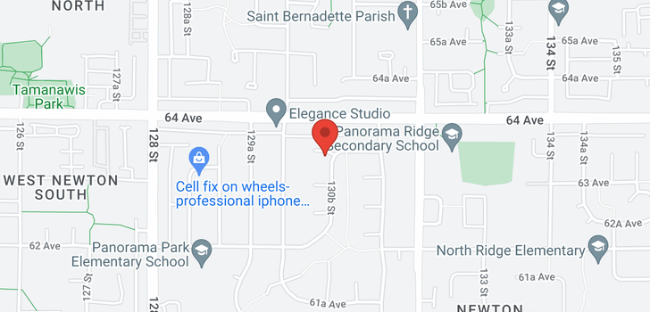 map of 13042 63A AVENUE